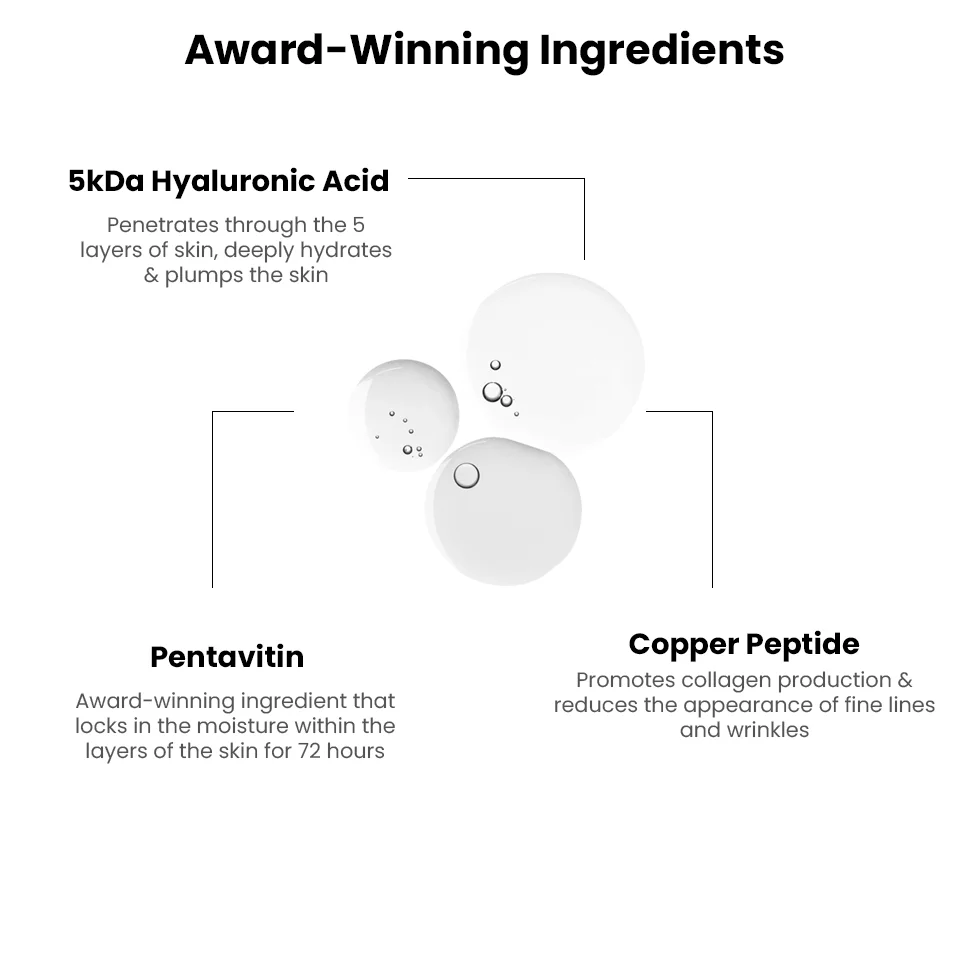 Regenerative 5Kda Hyaluronic Acid Super Serum for Radiant Skin, 30ml - Image 5