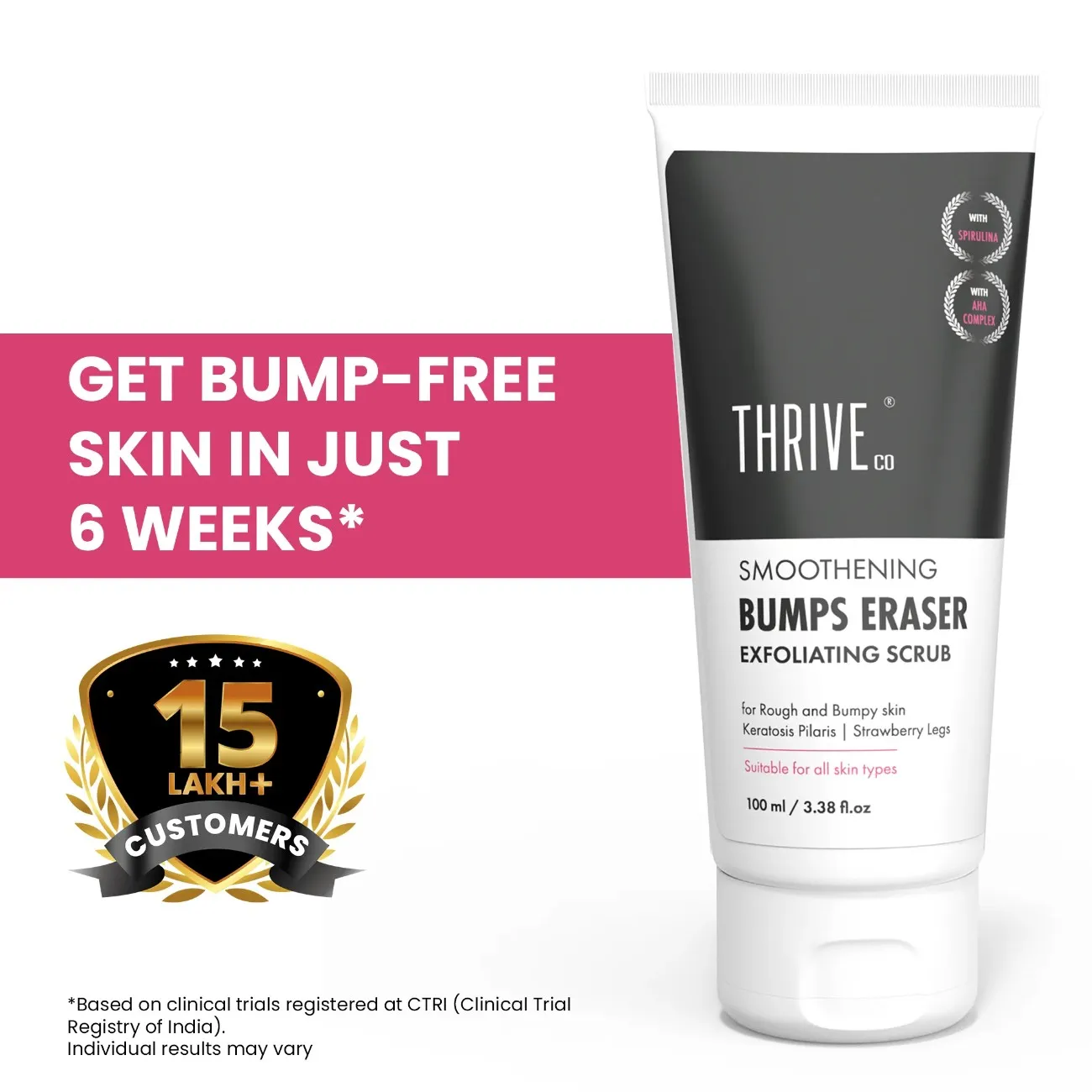 Smoothening Bumps Eraser Exfoliating Scrub, 100ml - Image 3