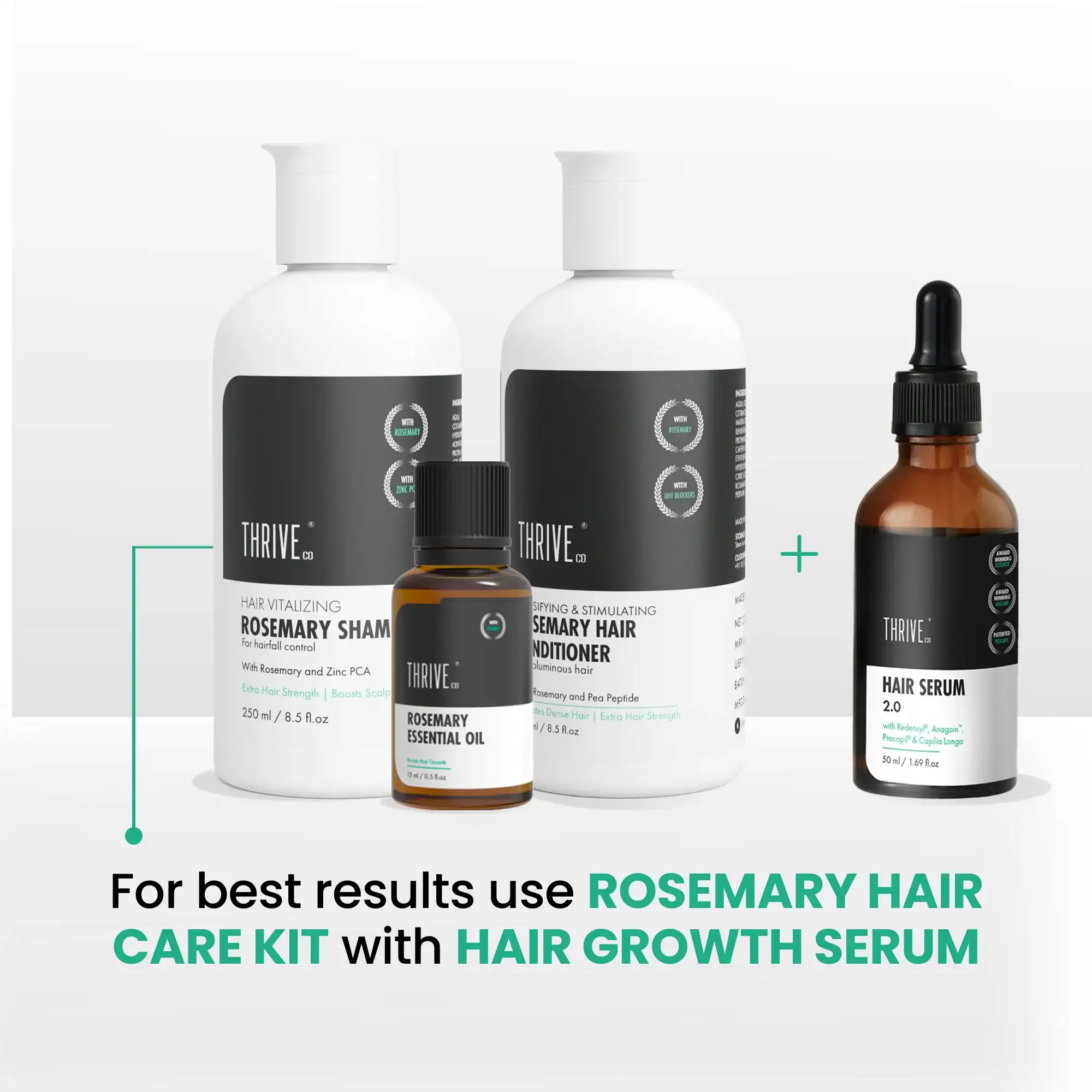 Rosemary Shampoo(250ml), Conditioner (250ml) & Rosemary Essential Oil (15ml) Combo - Image 7