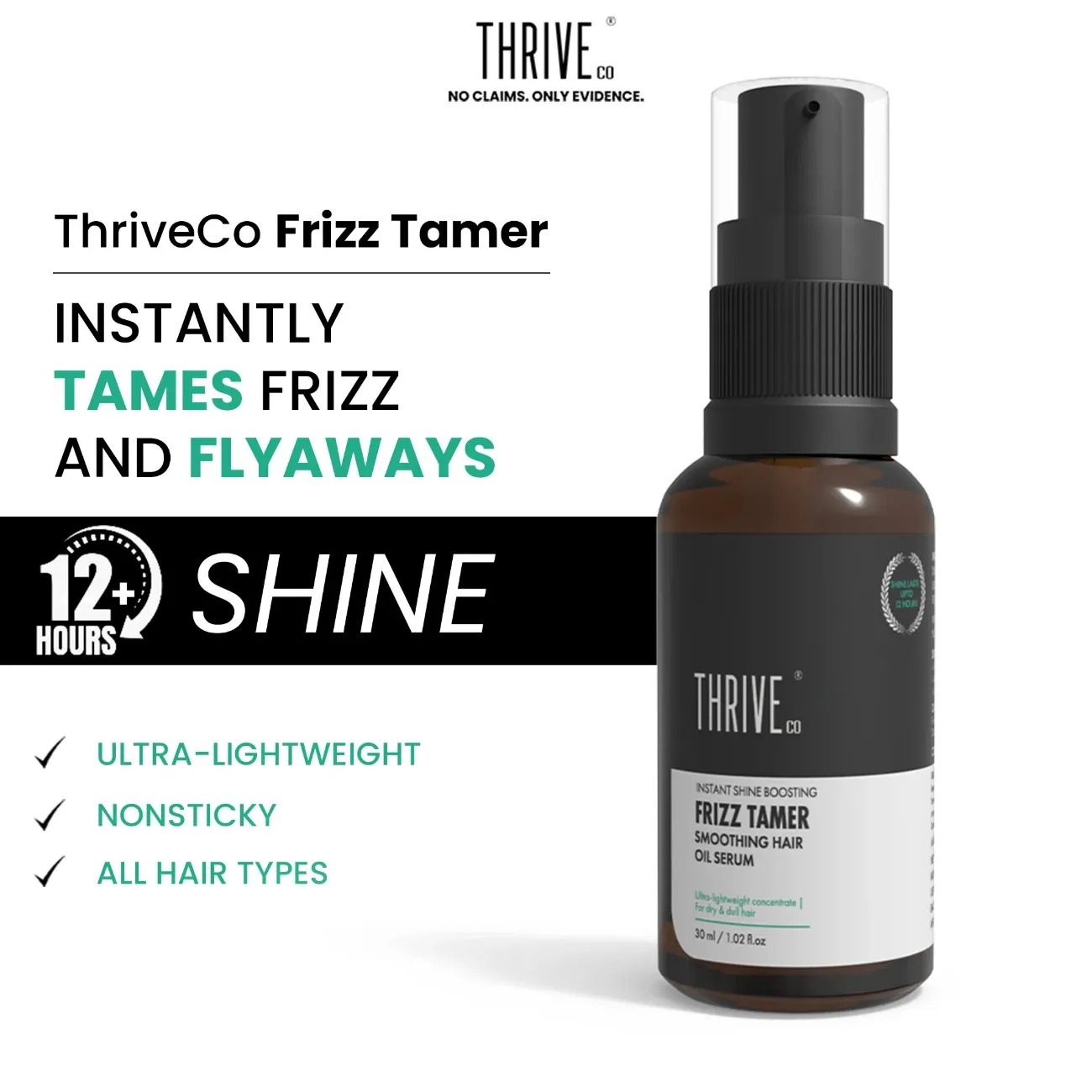 Frizz Tamer Smoothing Hair Oil Serum, 30ml - Image 3